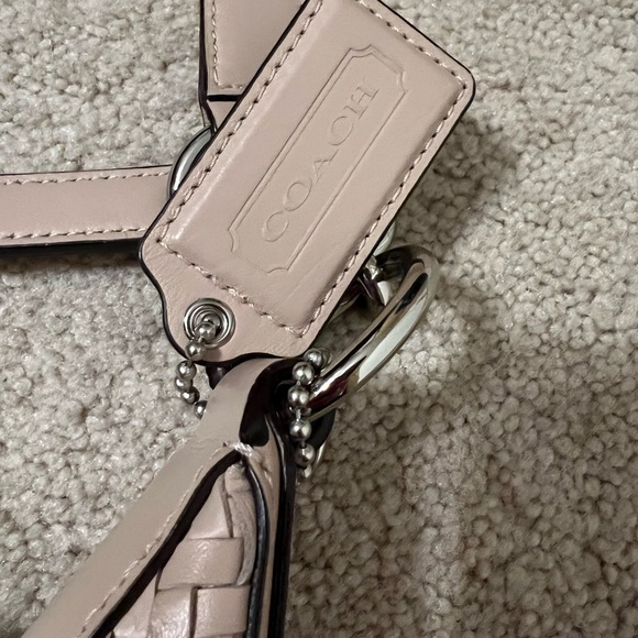 Coach Woven Leather Crossbody - Picture 6 of 7